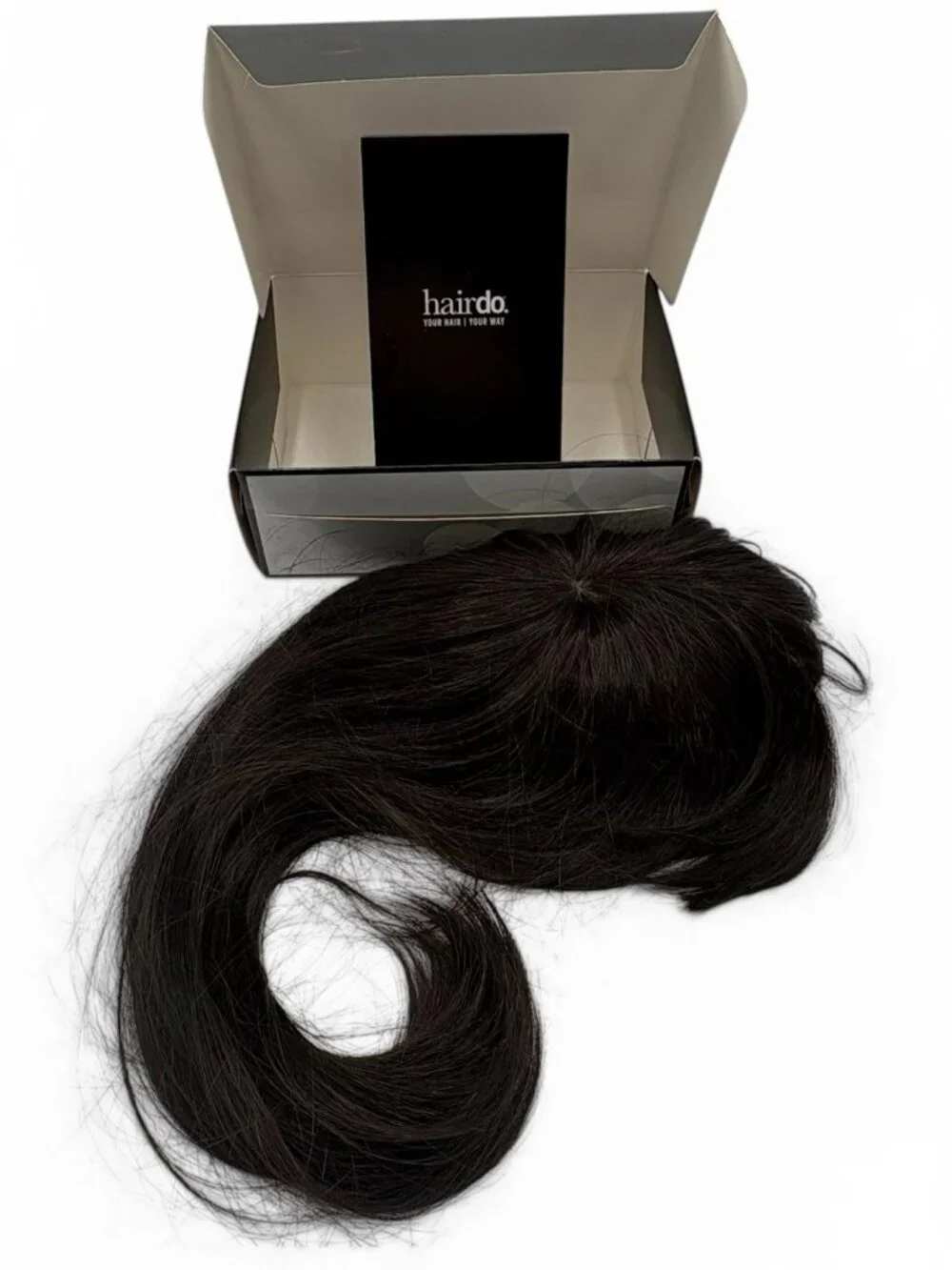 Hairdo 14in Fringe Top of Head Topper Extension R4 Midnight Brown